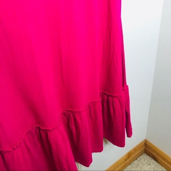 𝅺rachel Zoe Blousen Halter Pink Fuchsia Midi Dress - Picture 5 of 11